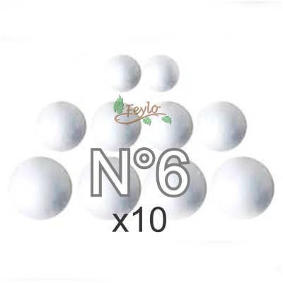 Esferas De Telgopor N6 X 10 Unidades
