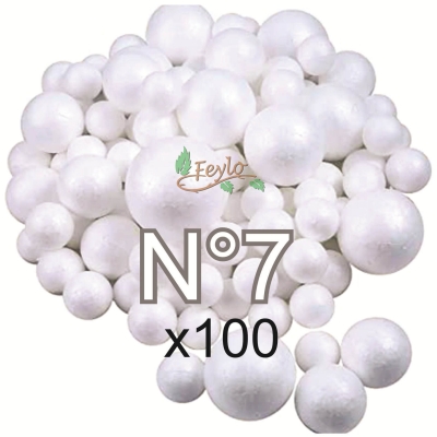 Esferas De Telgopor N7 X 100 Unidades