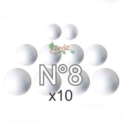 Esferas De Telgopor N8 X 10 Unid.