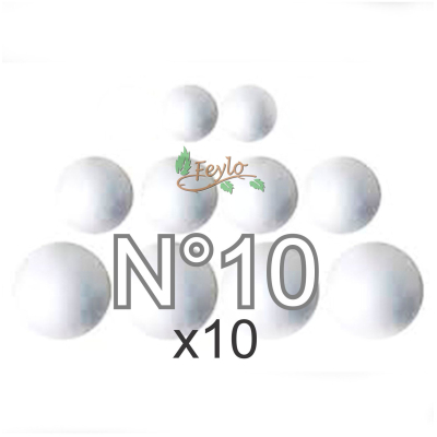 Esferas De Telgopor Nº10 X 10 Unid.