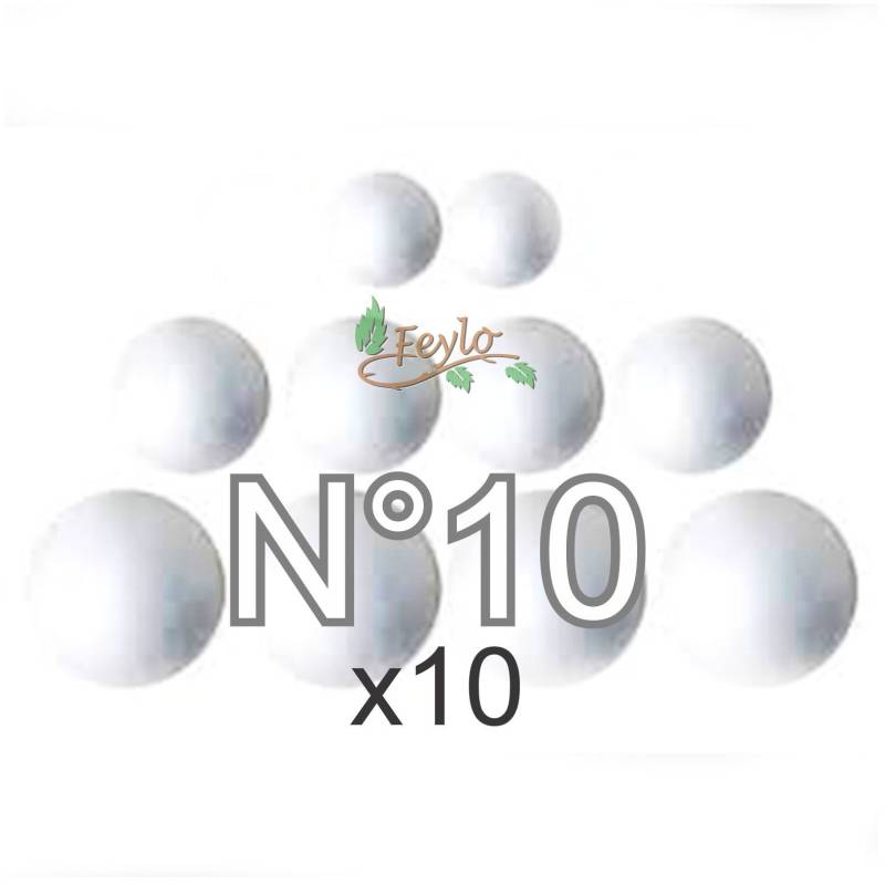 Esferas De Telgopor Nº10 X 10 Unid.