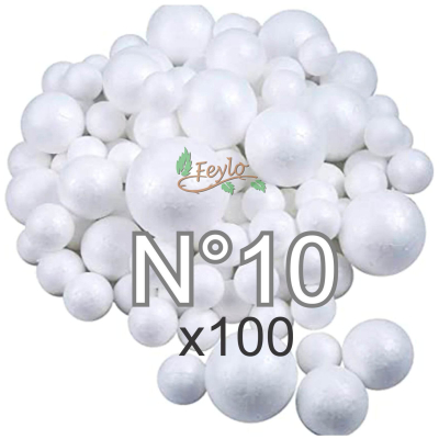 Esferas De Telgopor Nº10 X 100 Unid.
