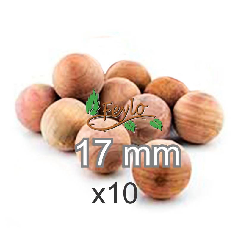 Esfera De Madera Ø 17Mm.x 10 Unidad