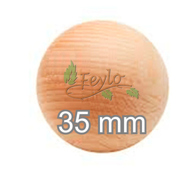 Esfera De Madera Ø 35Mm.x 1 Unidad