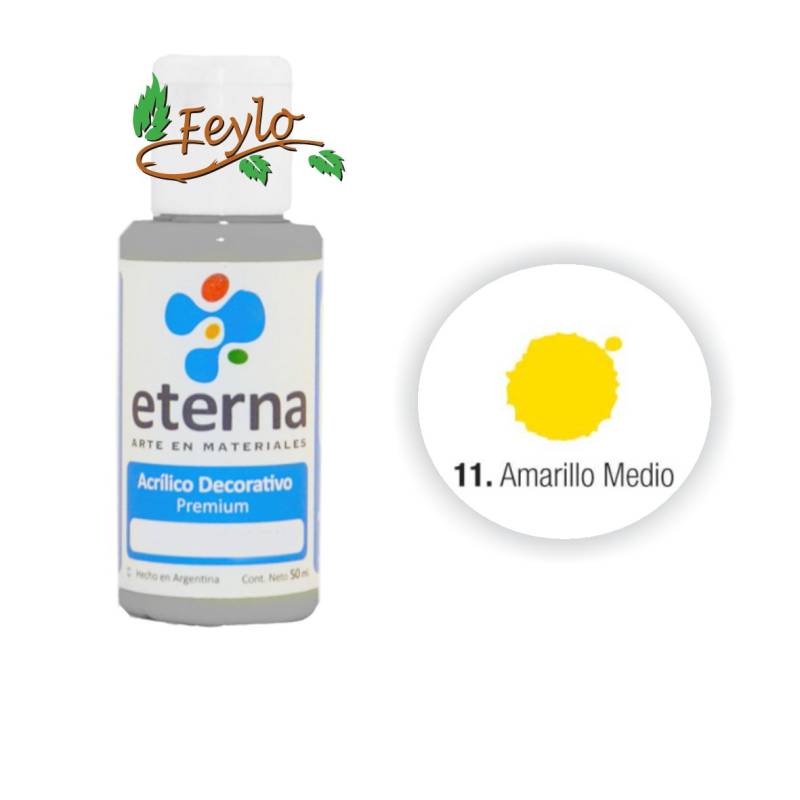 Eterna Acril.dec. Amarillo Medio    50Ml