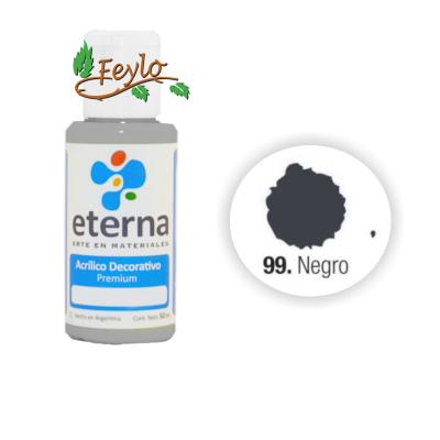 Eterna Acril.dec. Negro             50Ml