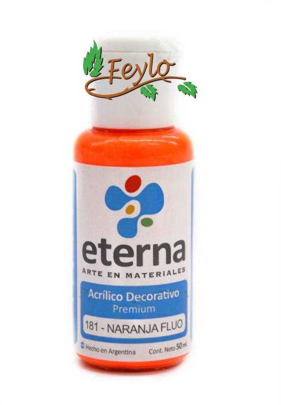 Eterna Acril.dec. Fluo Naranja      50Ml
