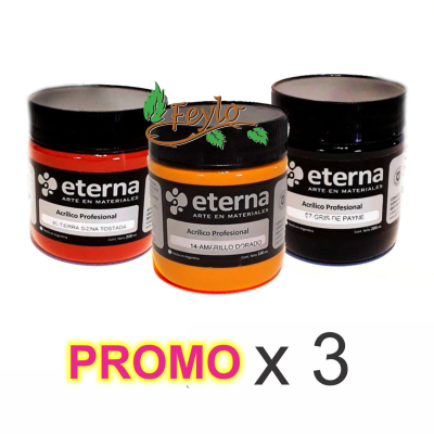 Promo Acrilicos Profesional Eterna 60Ml S2 X 3 Un.