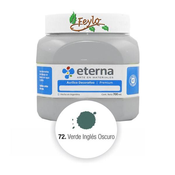Acrilico Est. Verde Ingles Oscuro 700Ml.