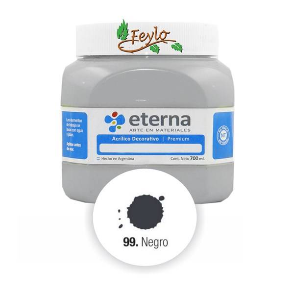 Acrilico Est. Negro               700Ml.
