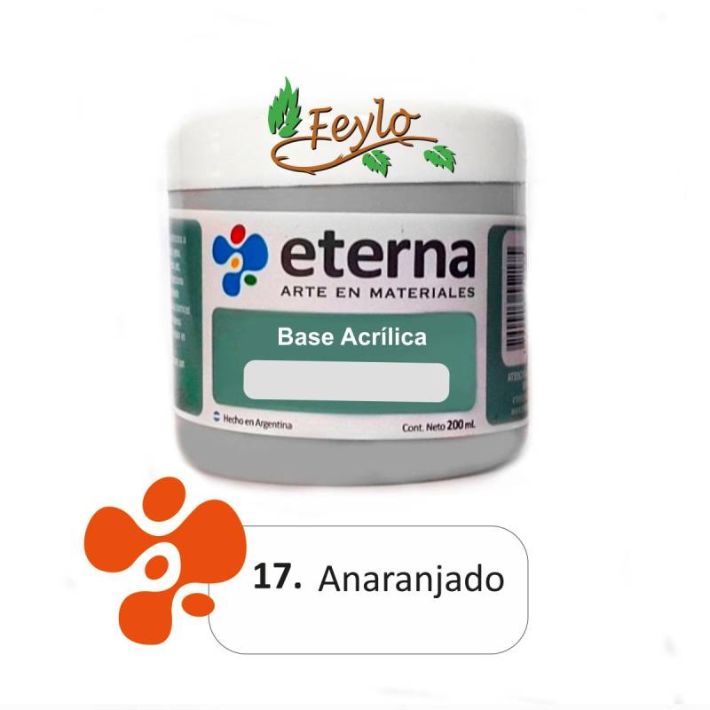 Base Acrilica  Eterna Anaranjado          200Ml.