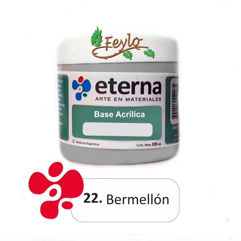 Base Acrilica  Eterna Bermellon           200Ml.