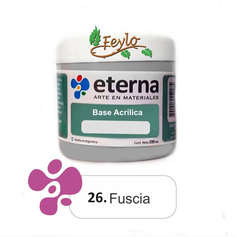 Base Acrilica  Eterna Fucsia              200Ml.