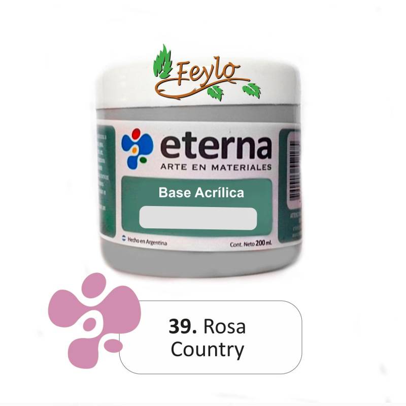 Base Acrilica  Eterna Rosa Country        200Ml.