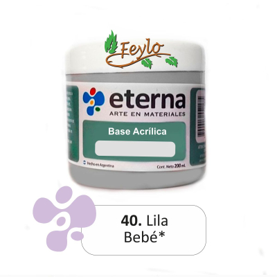 Base Acrilica  Eterna Lila Bebe           200Ml.