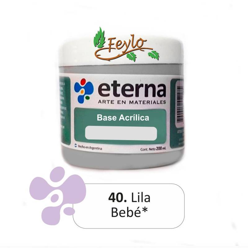 Base Acrilica  Eterna Lila Bebe           200ml.