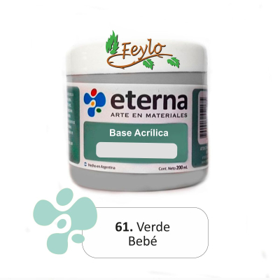 Base Acrilica  Eterna Verde Bebe          200Ml.