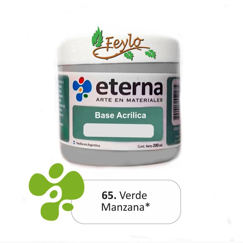 Base Acrilica  Eterna Verde Manzana       200Ml.