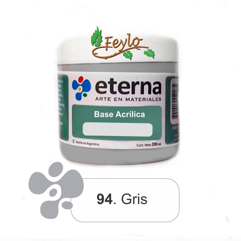 Base Acrilica  Eterna Gris Niebla         200Ml.