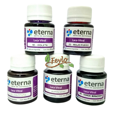 Promo Laca Vitral Eterna X 5 Unidades