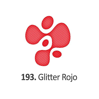 Pintura Dimensional Glitter Rojo   40Ml.