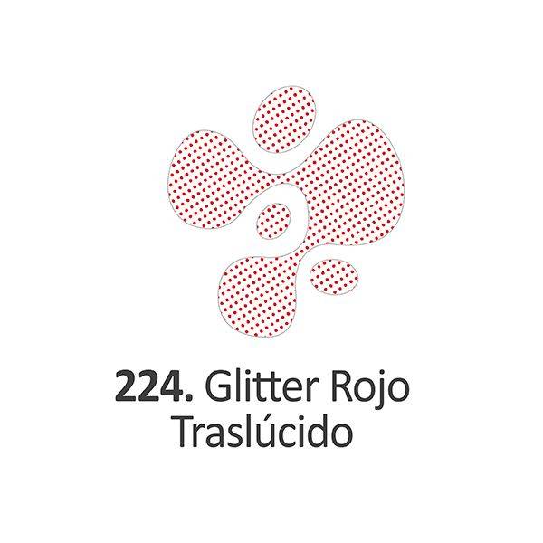 Pintura Dimensional Glitter Rojo Traslucido  40Ml.