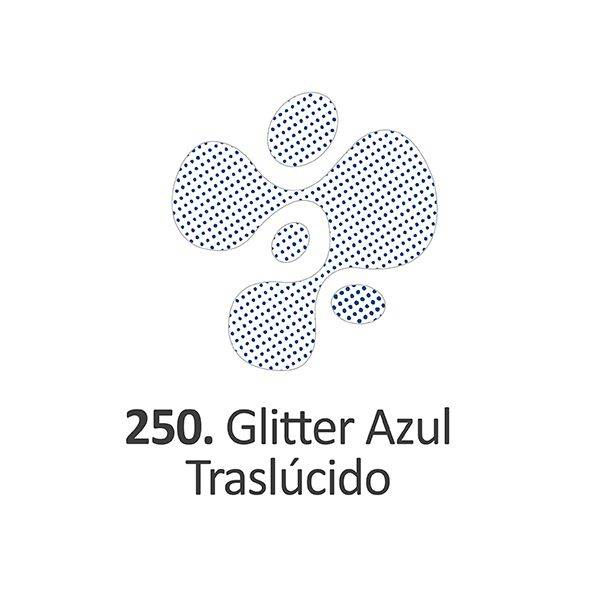 Pintura Dimensional Glitter Azul Traslucido  40Ml.