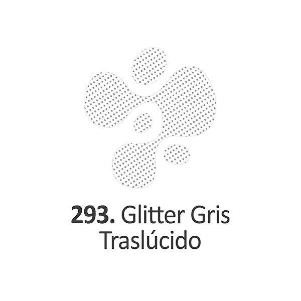 Pintura Dimensional Glitter Gris Traslucido  40Ml.