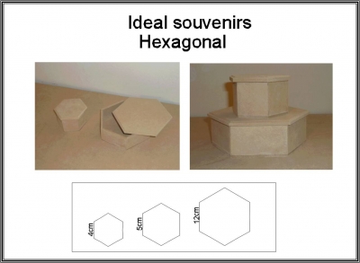 Caja Hexagonal 10x10x6
