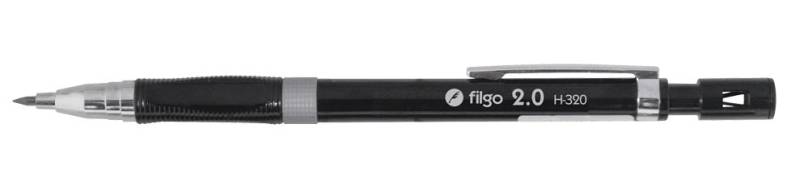 Portaminas Tecnico 2 Mm  (Con Grip, Clip Metal Y Afilaminas)