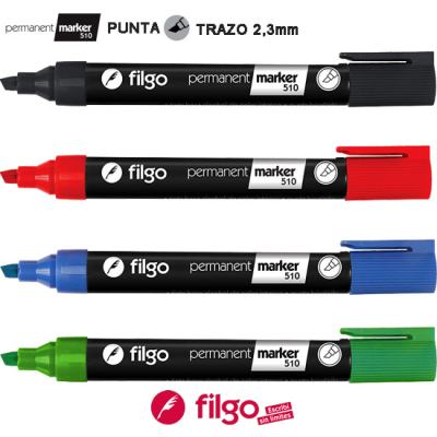 Marcador Permanente Punta Chata (Filgo 050)