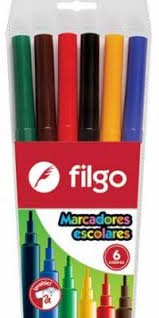 Marcadores Escolares Filgo X 6