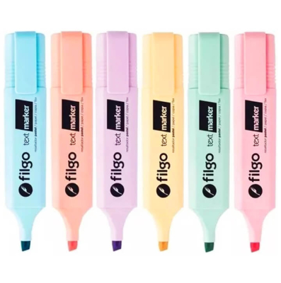 Resaltadores Filgo Text Mark Pastel