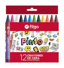 Crayones A La Cera Jumbo Filgo X 12