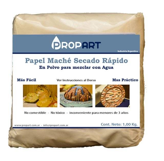 Papel Mache Secado Rapido  X 500 Gr Propart