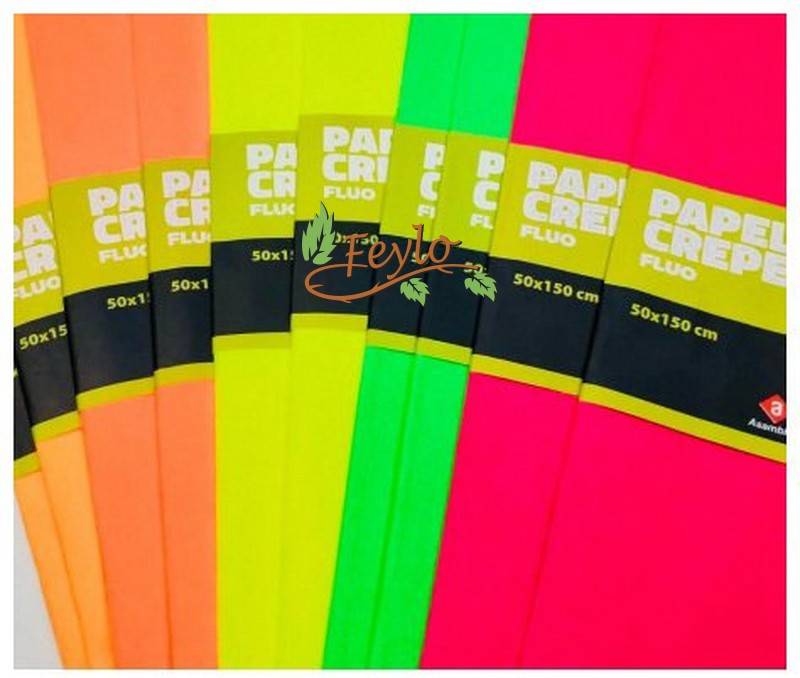 Papel Crepe Fluo X Unid