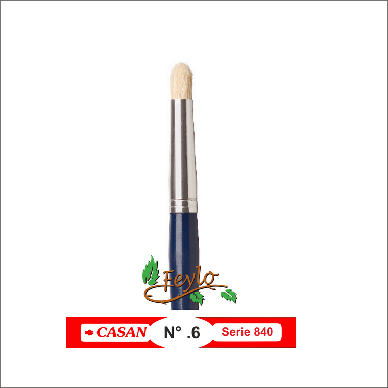 Casan  Pincel S. 840 Nº 6 Seco, Cerda China