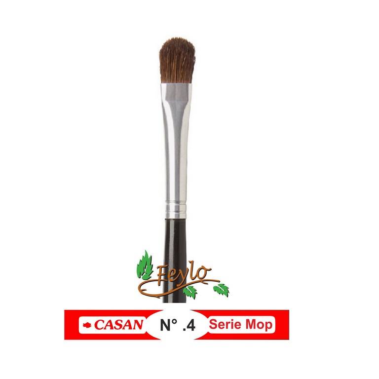 Casan  Pincel Mop Lengua De Gato Nº 4 Mango Negro