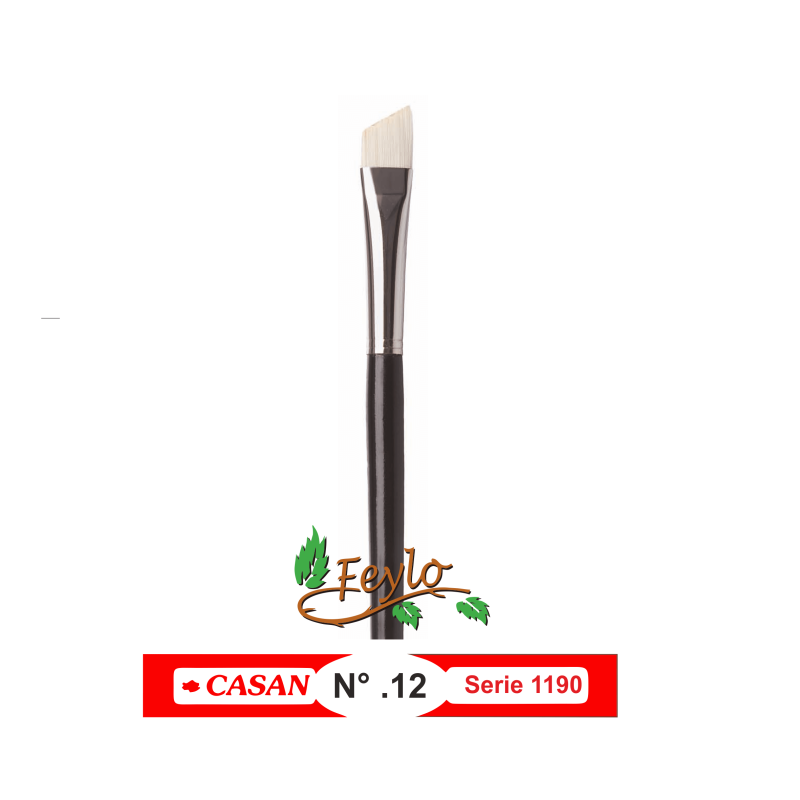 Casan  Pincel, Serie 1190 Nº12 Cerda Sintectica Angular