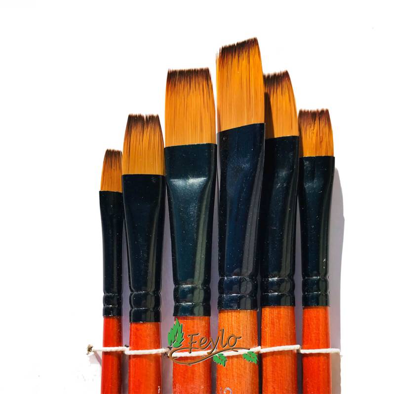 Pinceles Tigre  Art. 815  Set Chato X 6 Unid.