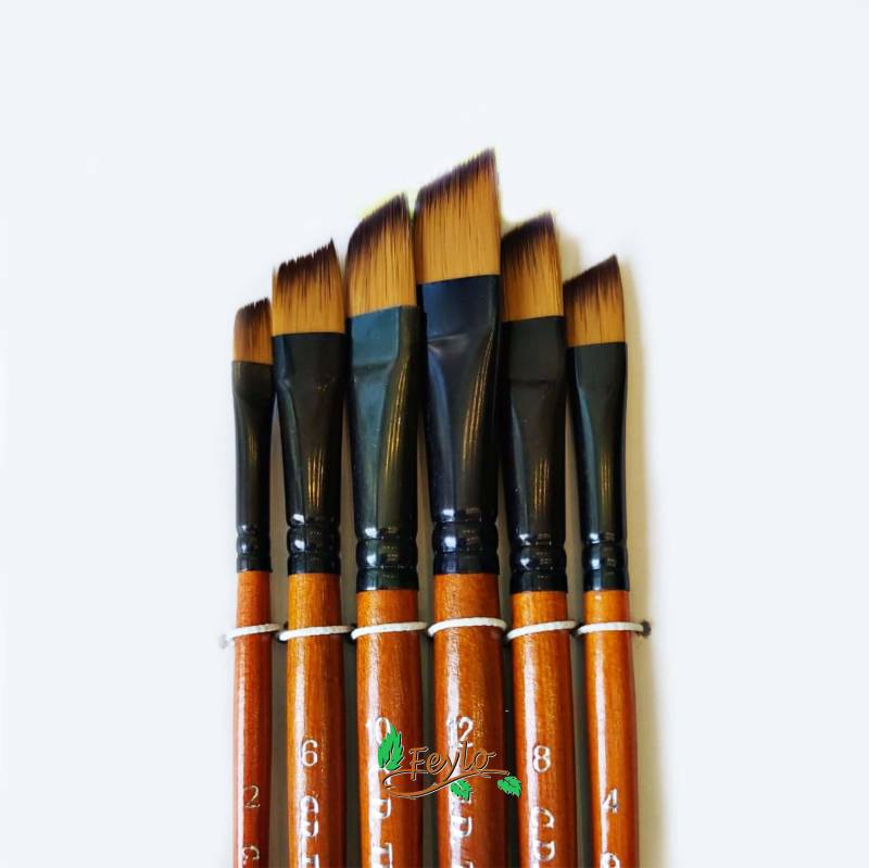 Pinceles Tigre  Art. 812  Set Angular X 6 Unid.