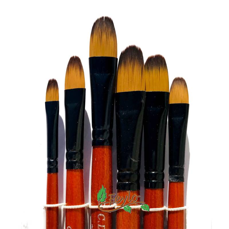 Pinceles Tigre  Art. 825 Set Lengua Gato X 6 Unid.