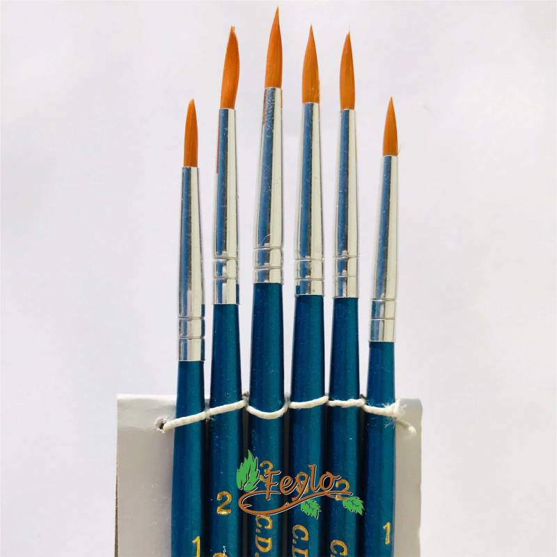 Pinceles Tigre  Art. 254 Set Redondos  X 6 Unid.