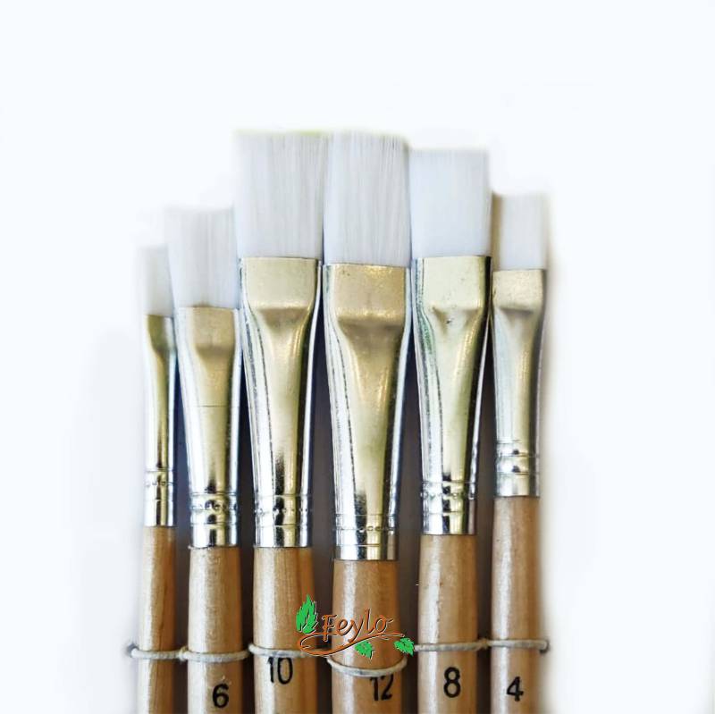 Pinceles Tigre  Art. 517 Set Chato X 6 Unid.