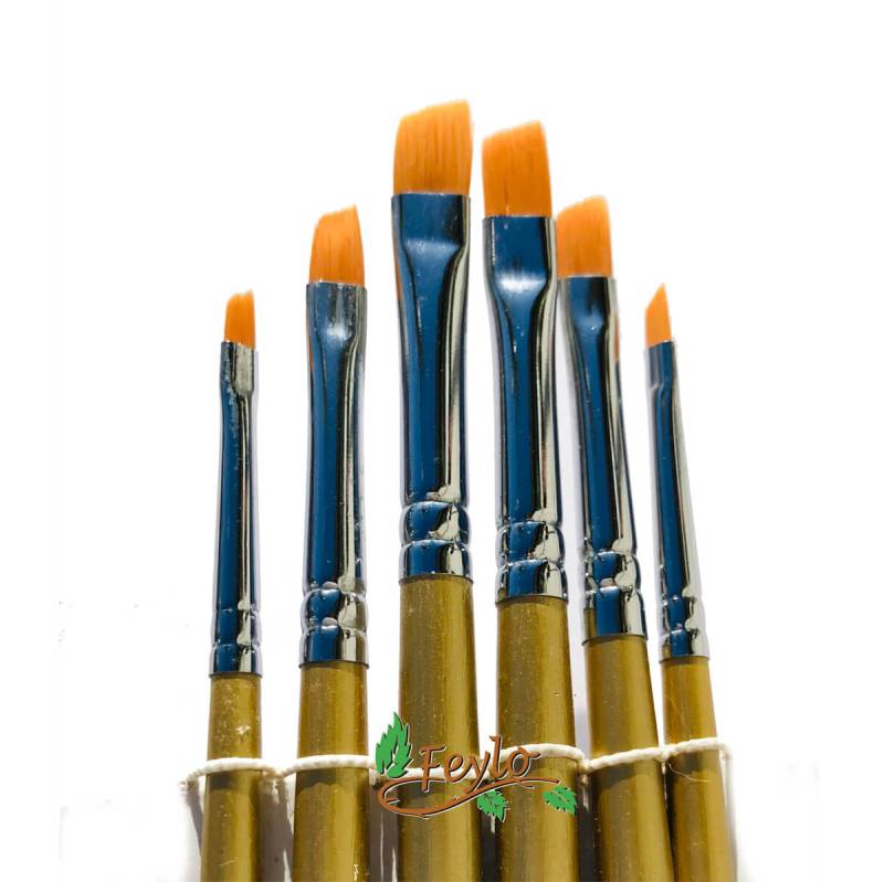 Pinceles Tigre  Art. 703 Set Angular X 6 Unid.