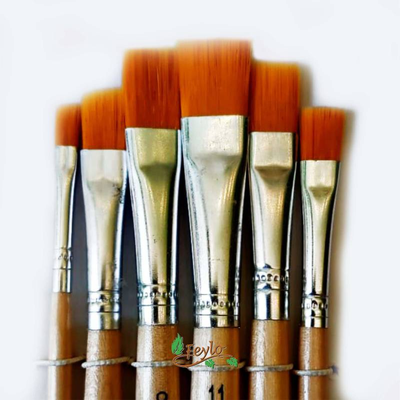 Pinceles Tigre  Art. 516 Set Chato X 6 Unid.