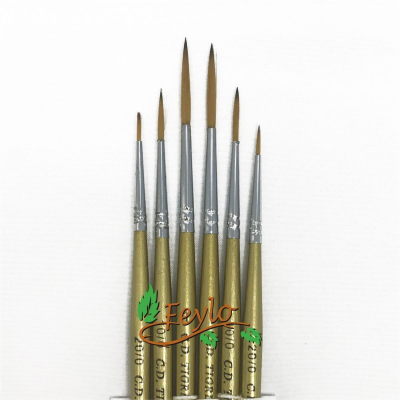 Pinceles Tigre  Art. 708 Set Liner X 6 Unid.