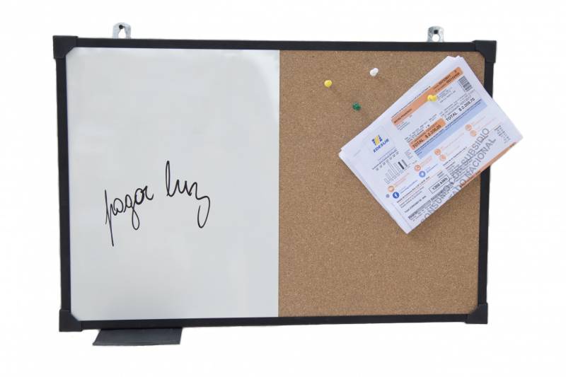 Pizarra Mp Bla/Corcho Combinada 50 X 70 (Metal)