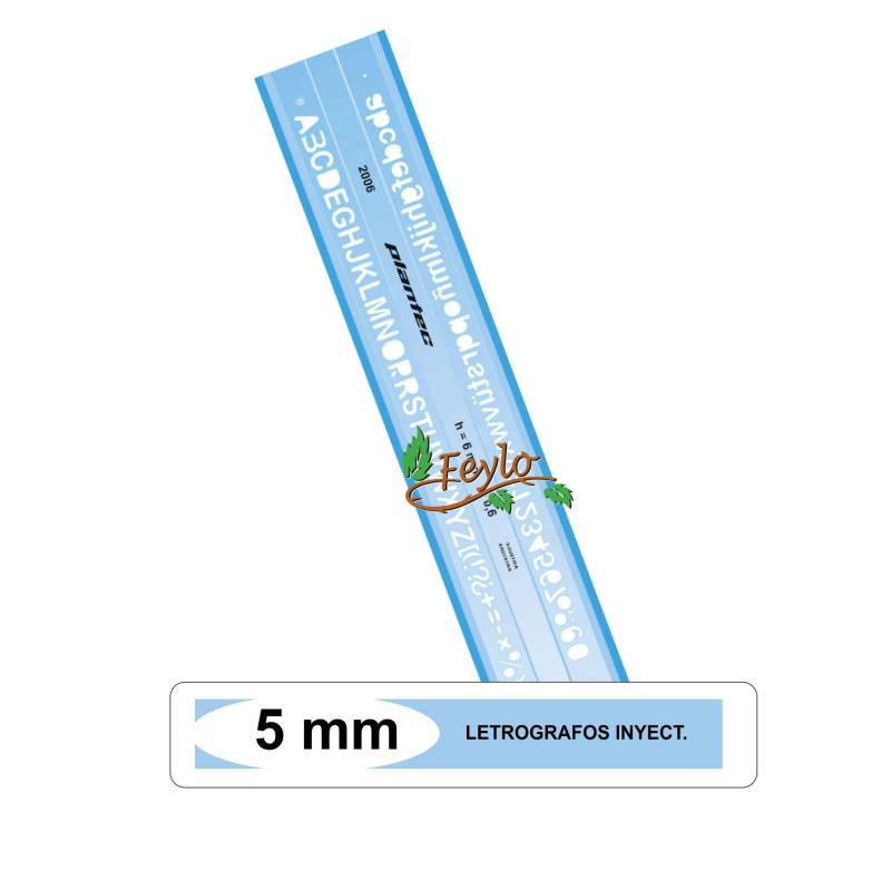 Letrografos Inyect.plantec Altura 5 Mm