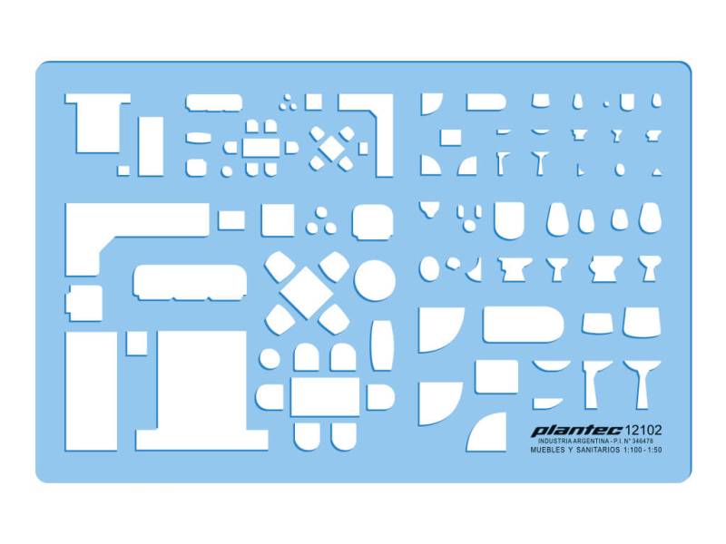 Plantillas Plantec Muebles Y Sanitarios 1:100/1:50